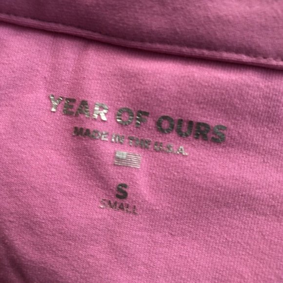 YEAR OF OURS Club Dress True Pink Jersey Collar Bodycon Mini - Picture 7 of 9